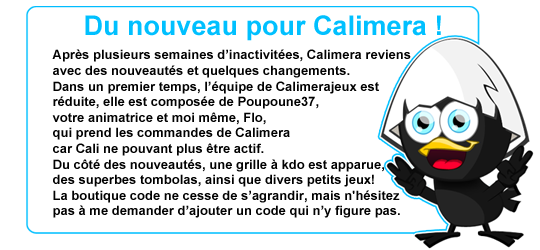 Reprise de Calimerajeux