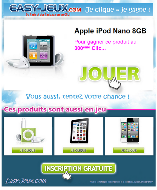 Jouez et gagnez un iPod Nano 8 Go