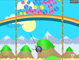 Exemple jeu Bubble shooters