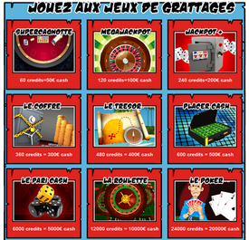 Jeux de grattages de Fricochic