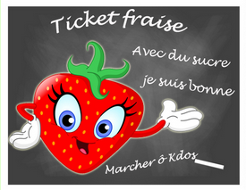 Ticket Fraise de Marcher  kdo