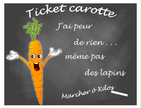 Ticket Carotte de Marcher  kdo