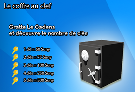 Ticket le coffre au clef de Playakdo.com