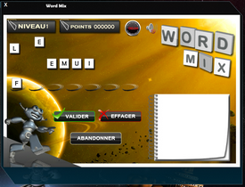 Jeu Word Mix de Spacekdo